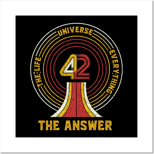 42 The Answer To Life The Universe And Everything Wall Art by Venicecva Tee